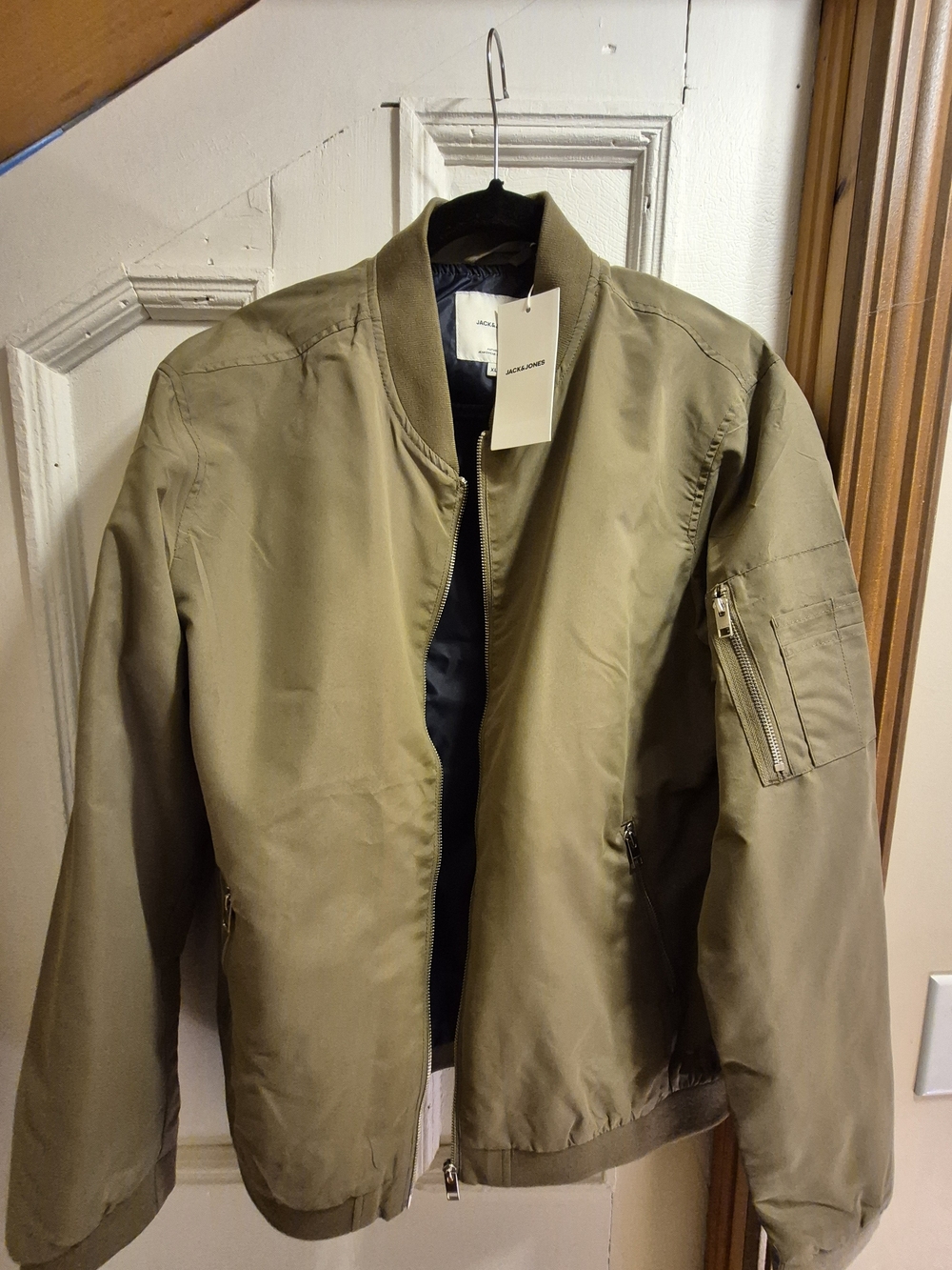 Jack & Jones Men's Olive Bomber Jacket